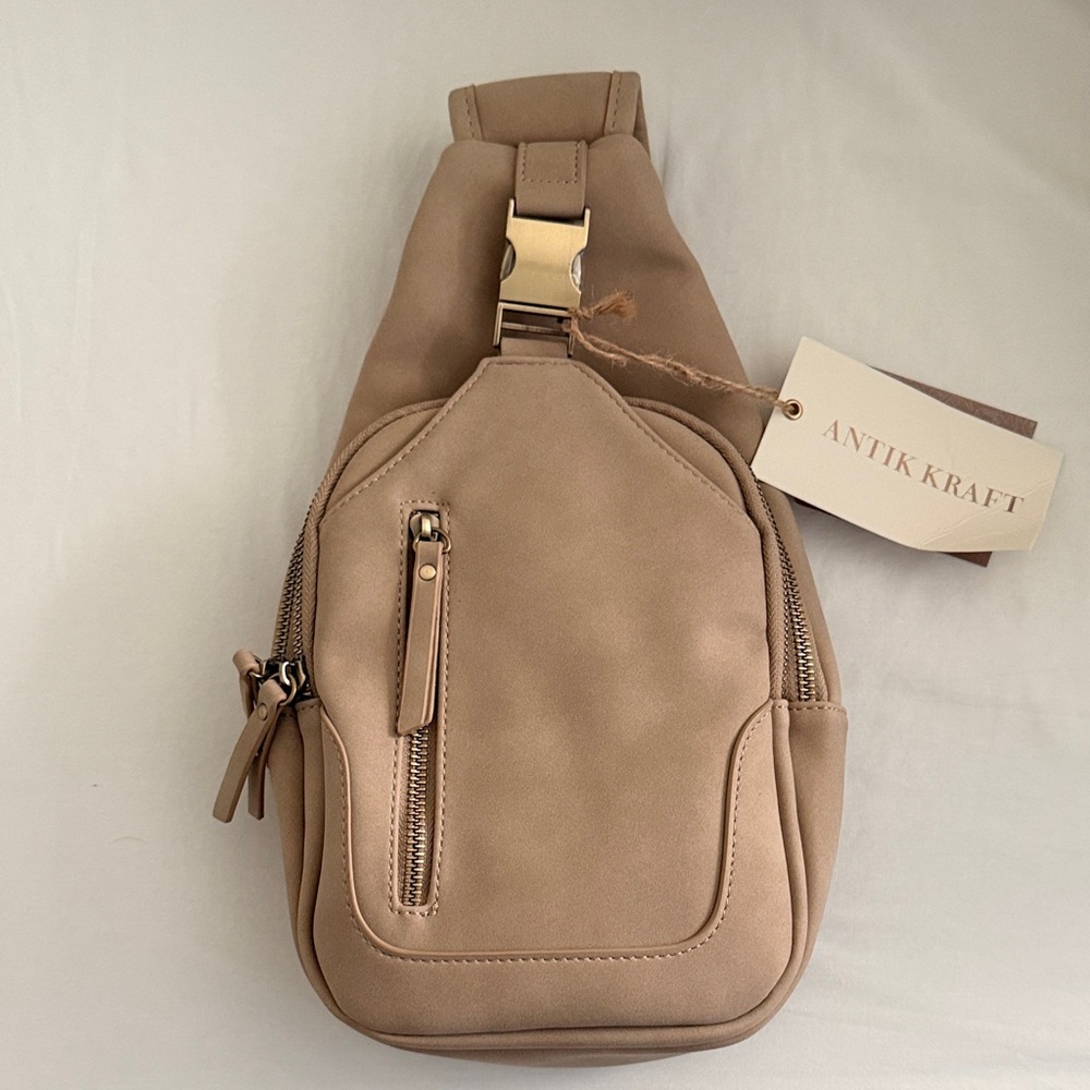 Antik Kraft Taupe Sling Bag